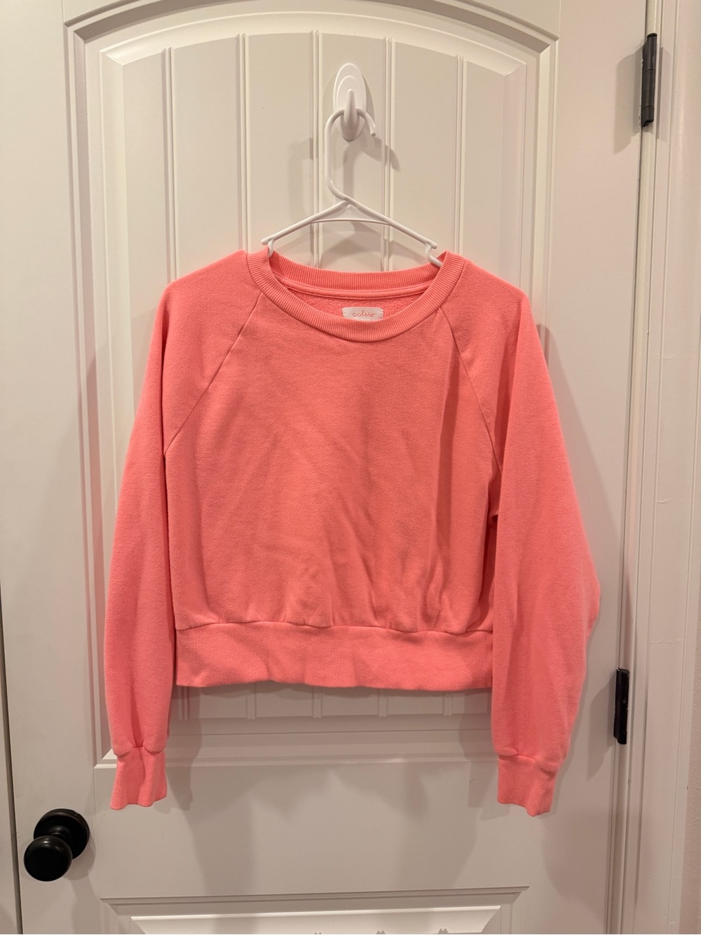 Colsie Coral-Pink Crewneck Sweater